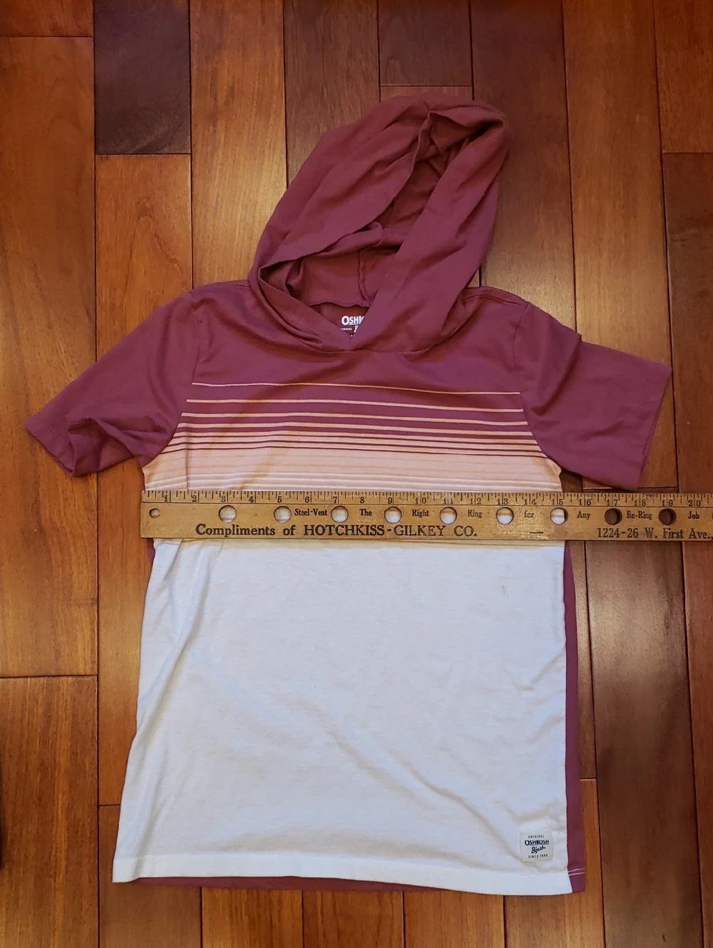 OshKosh Boys Size 12 Tank Top And Short Sleeve Hoodie